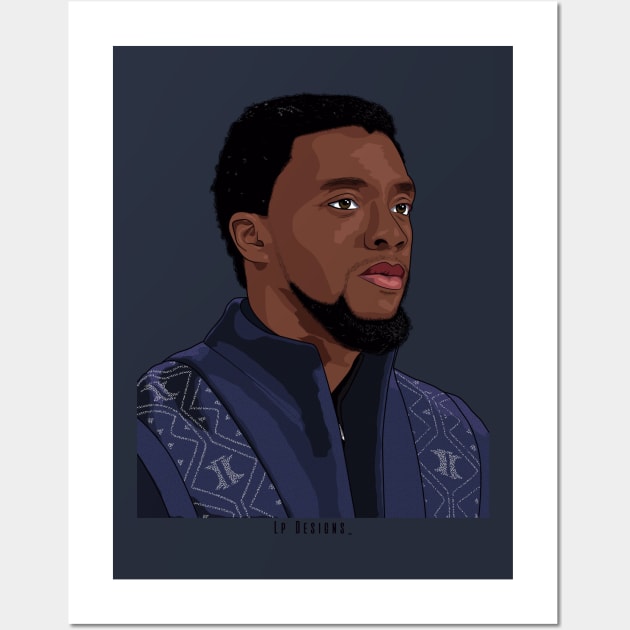 Chadwick Boseman Wall Art by LpDesigns_